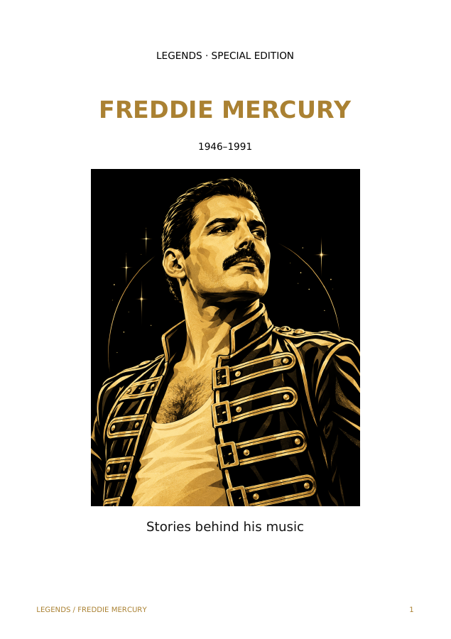 LEGENDS — Freddie Mercury · Stories behind his music